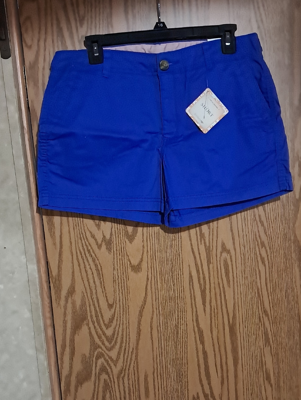 Dockers Electric Blue High-Waist Cotton Shorts Sz 10